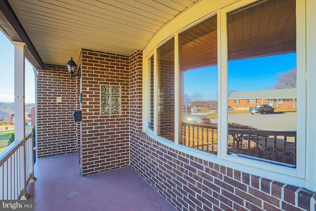 view of balcony