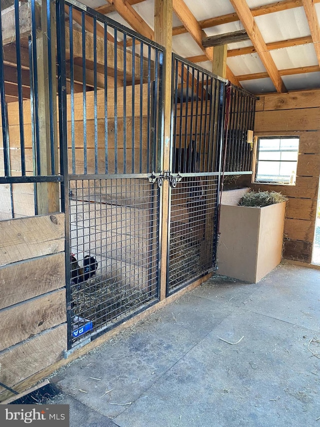 view of horse barn