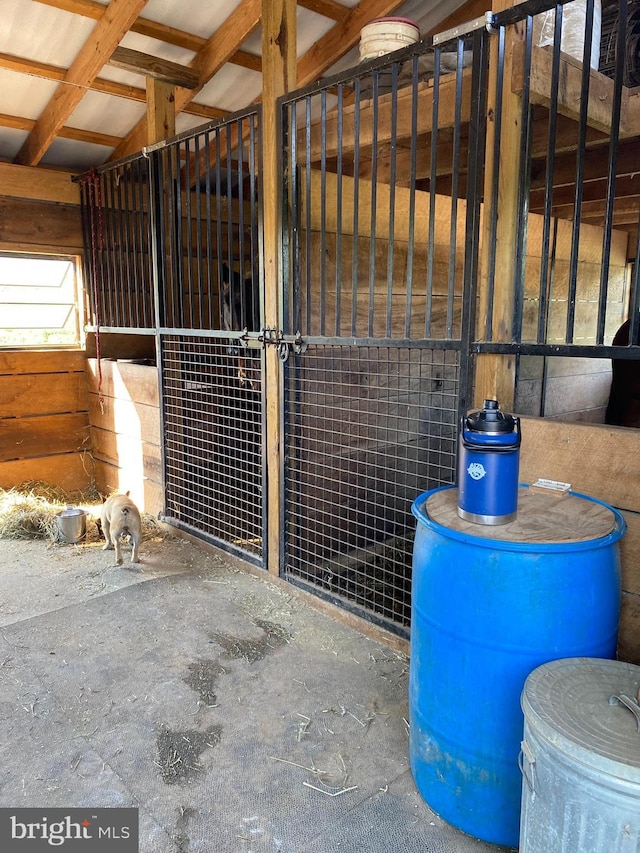 view of horse barn