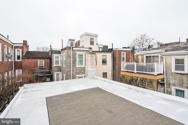 view of patio featuring central AC