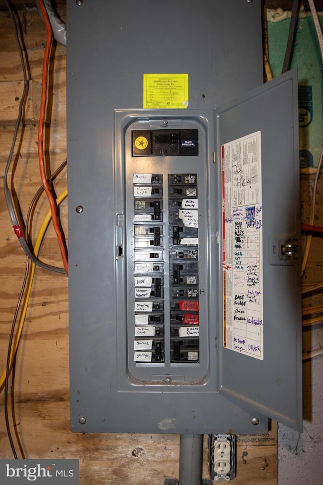 utility room featuring electric panel