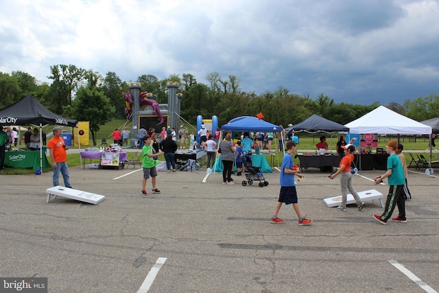 view of play area