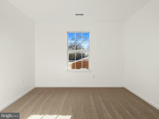 view of carpeted empty room