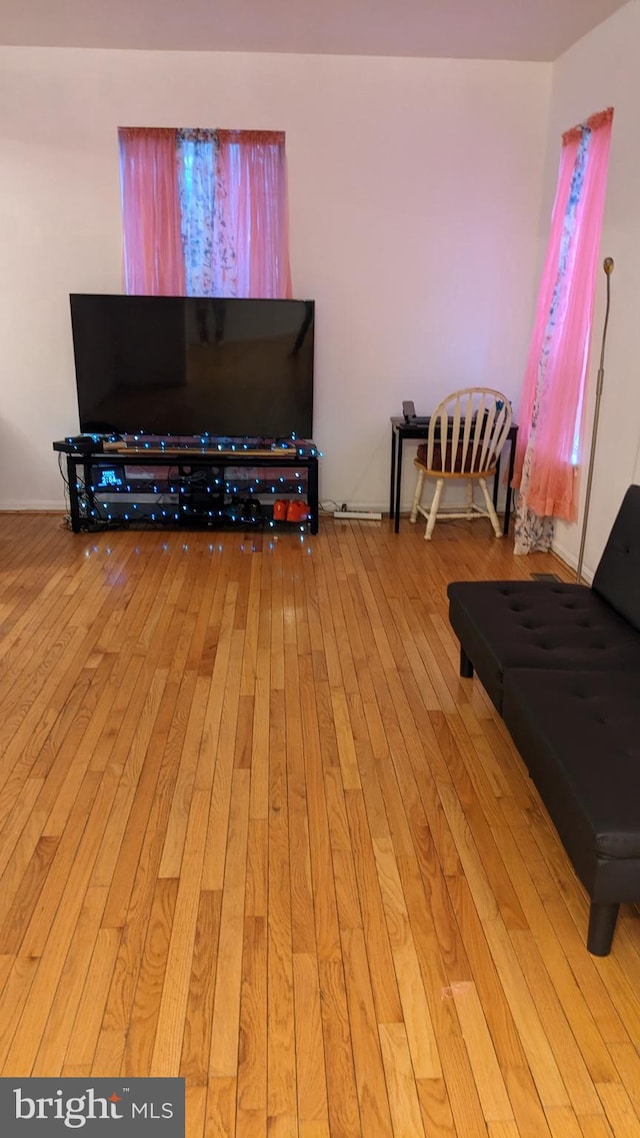 interior space featuring light wood-type flooring