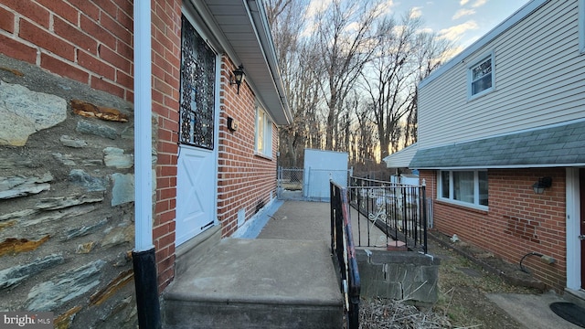 view of side of property