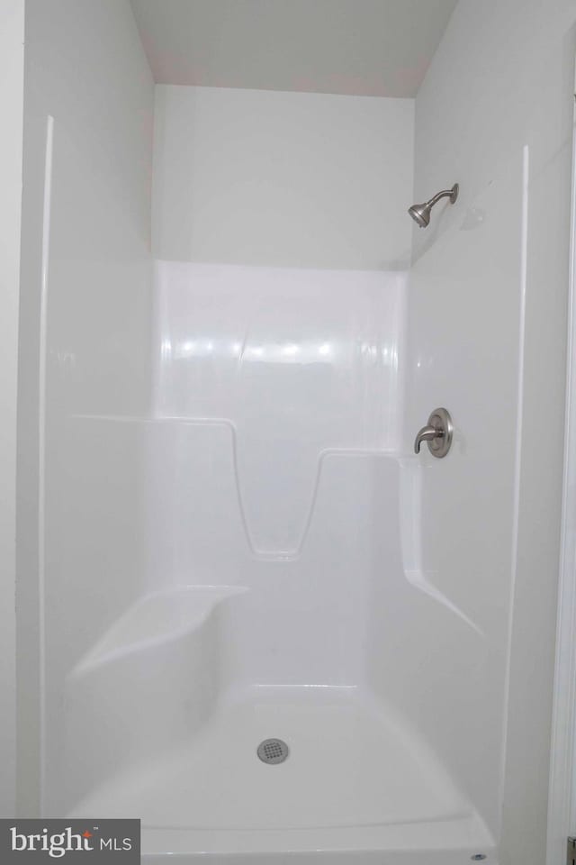 bathroom with a shower