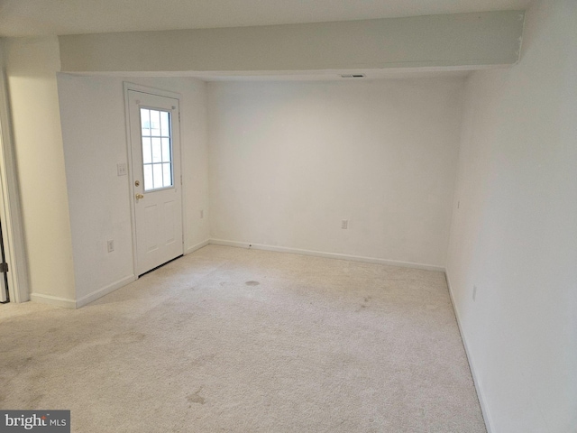 view of carpeted empty room