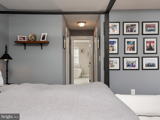 bedroom with ensuite bath