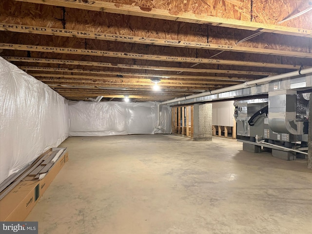 view of basement