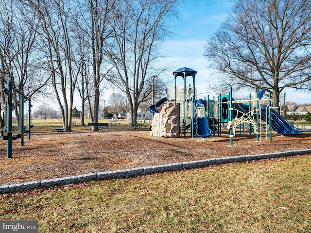 view of jungle gym