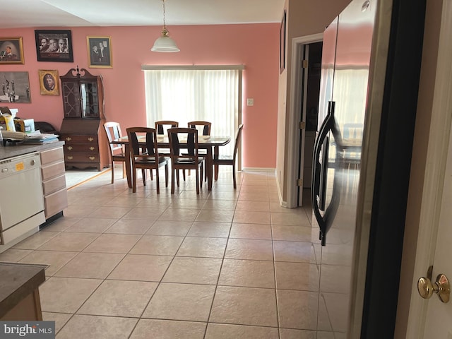 view of tiled dining room