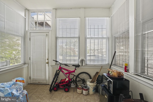 view of sunroom