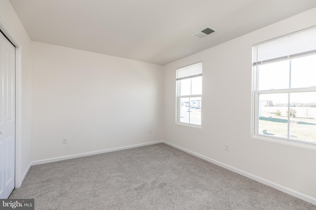 view of carpeted empty room