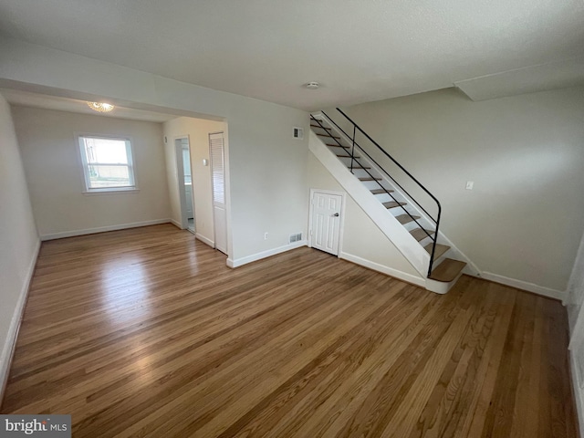 interior space featuring hardwood / wood-style floors