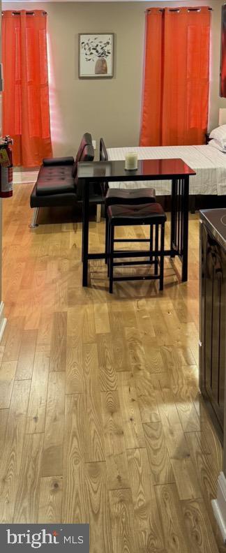 dining room featuring light wood-type flooring