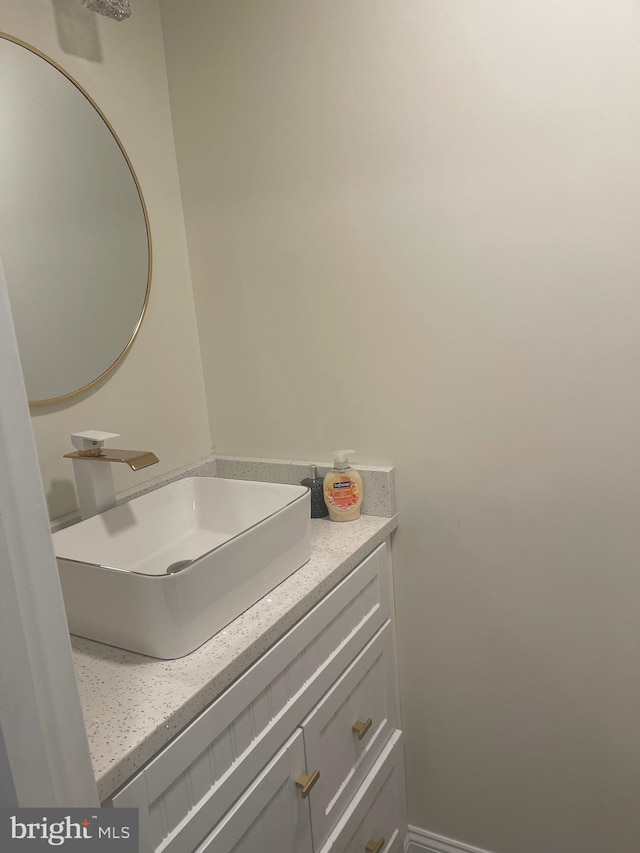 bathroom with vanity