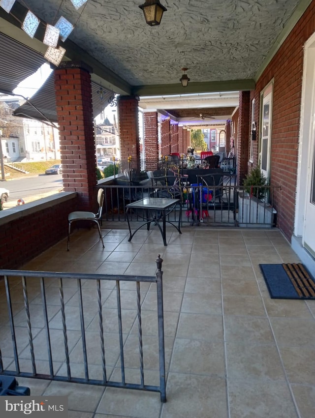 view of patio / terrace with a porch