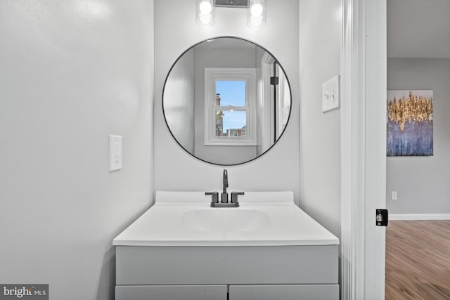 bathroom with vanity