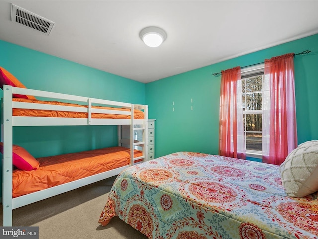 bedroom with carpet floors