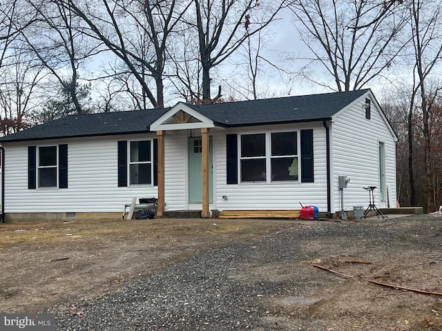 view of front of home