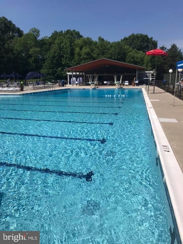 view of pool