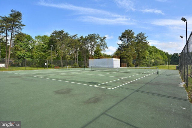 view of tennis court