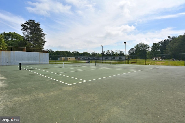 view of tennis court