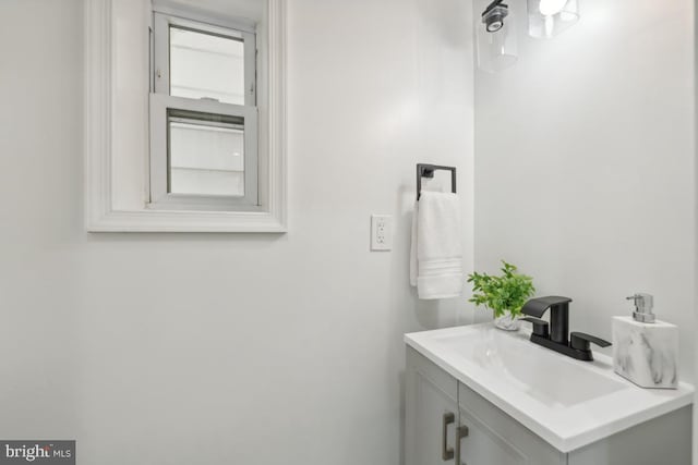 bathroom featuring vanity