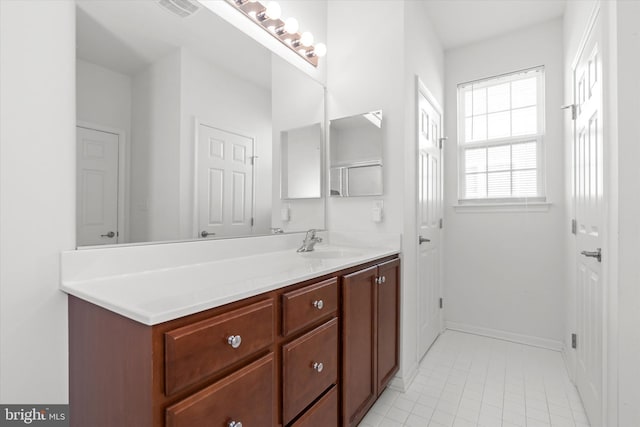 bathroom featuring vanity