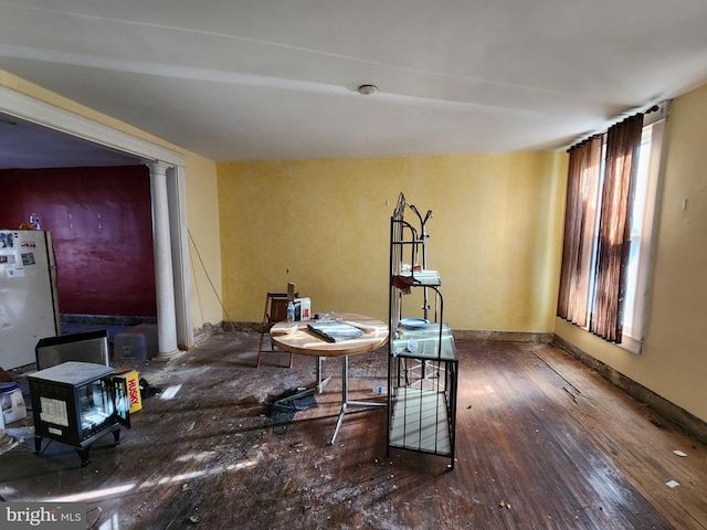 miscellaneous room featuring hardwood / wood-style floors