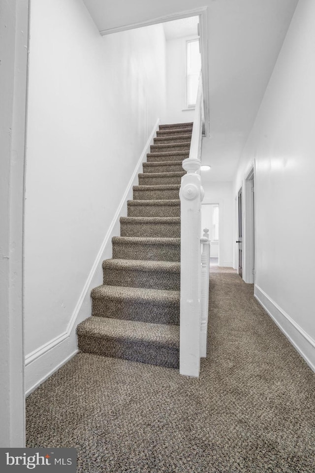 stairs with carpet