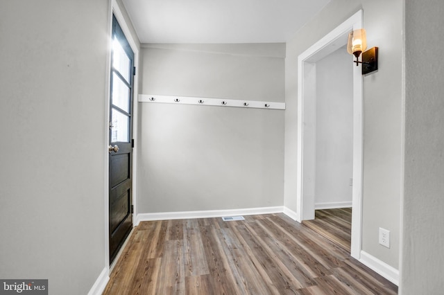 mudroom featuring hardwood / wood-style flooring