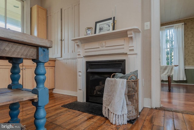 room details with wood-type flooring