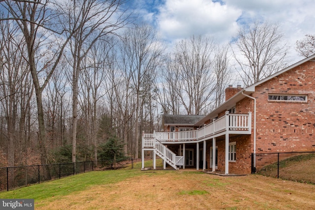 exterior space featuring a deck