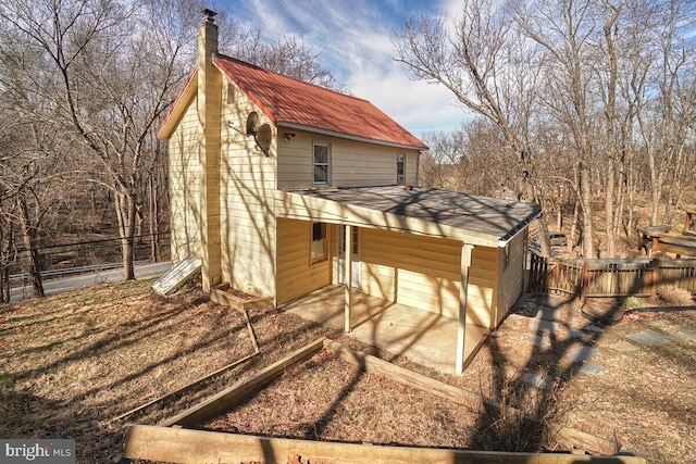 view of rear view of property