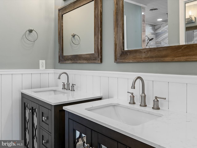 bathroom with vanity