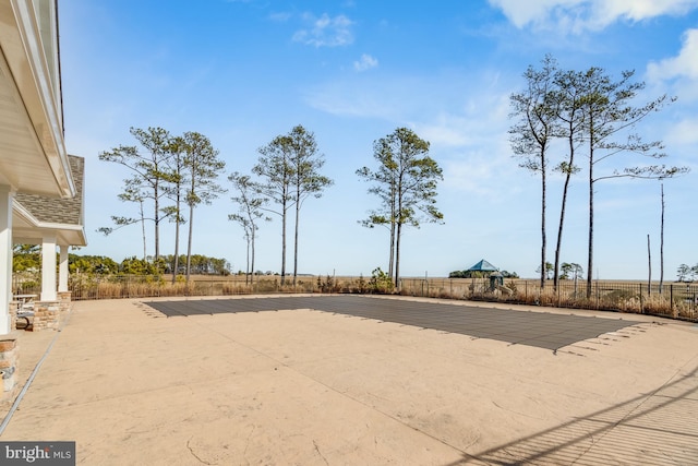 view of community with a patio area