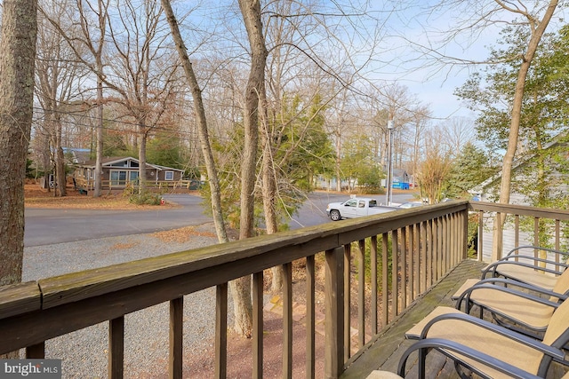 view of wooden terrace