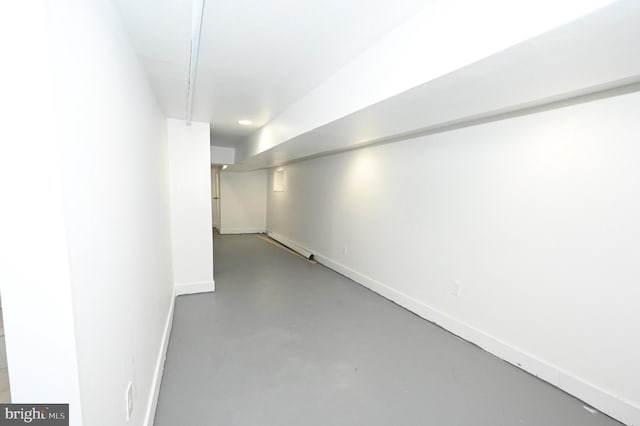 view of basement