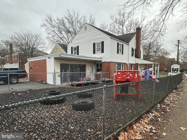 view of rear view of property