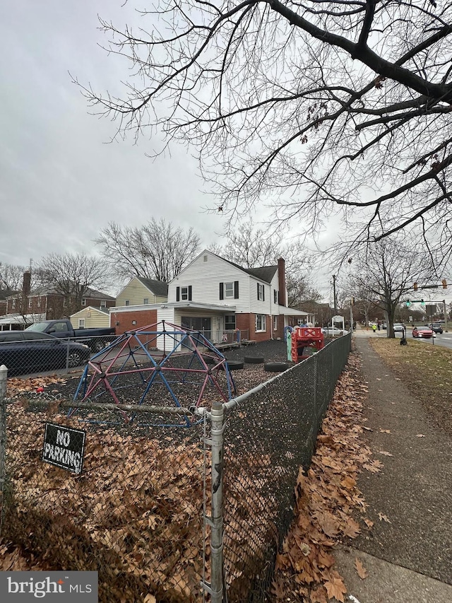 view of side of property