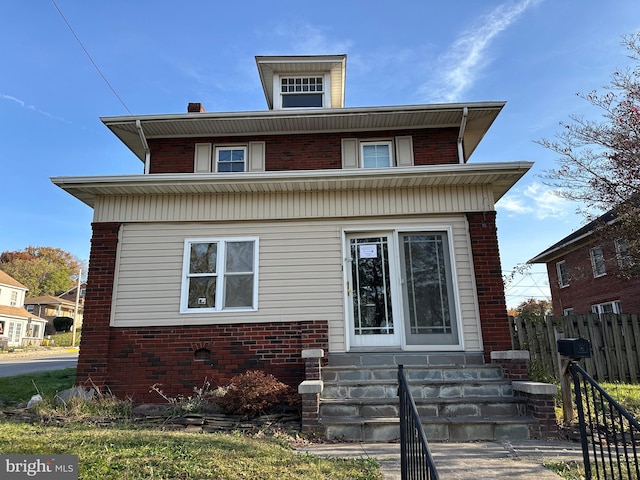 view of front of home