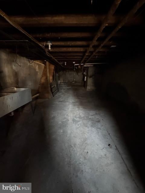 view of basement