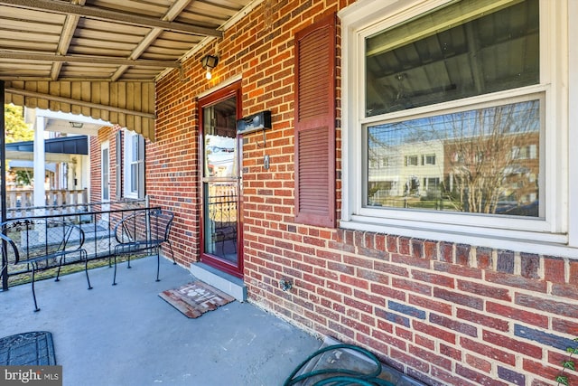 view of patio / terrace featuring covered porch