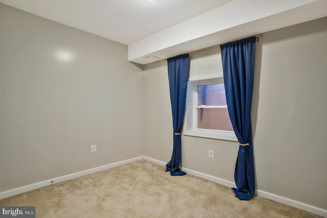 view of carpeted empty room