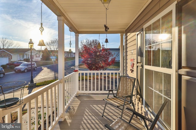 balcony with a porch