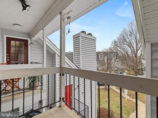 view of balcony