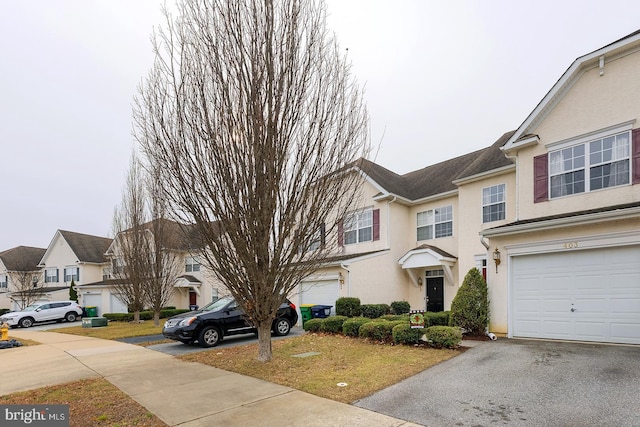 view of property with a garage