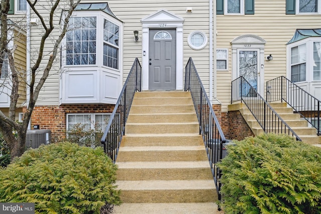 entrance to property with central AC