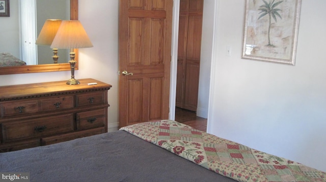 bedroom featuring a closet